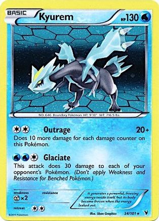 Kyurem - 34/101 (Cosmos Holo) (34) [Miscellaneous Cards & Products] Holofoil - Deck Out Gaming