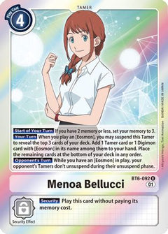Menoa Bellucci (BT6-092) [Double Diamond] Foil - Deck Out Gaming