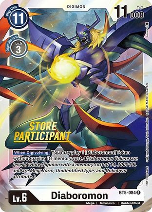 Diaboromon - BT5-084 (Store Participant) (BT5-084) [Battle of Omni] Foil - Deck Out Gaming