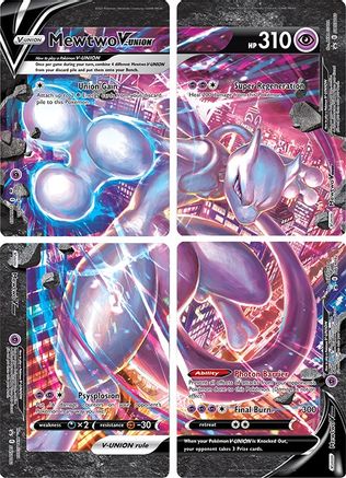 Mewtwo V-UNION [Set of 4] () [SWSH: Sword & Shield Promo Cards] Holofoil - Deck Out Gaming