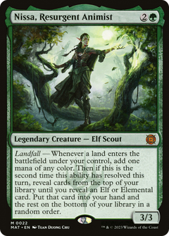 Nissa, Resurgent Animist (22) [March of the Machine: The Aftermath] foil - Deck Out Gaming