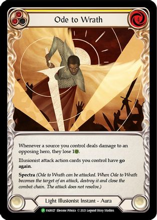 Ode to Wrath - FAB027 (FAB027) [Flesh and Blood: Promo Cards] Cold Foil - Deck Out Gaming