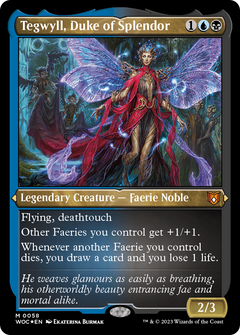 Tegwyll, Duke of Splendor (Display Commander) - Thick Stock (58) [Wilds of Eldraine Commander] foil - Deck Out Gaming