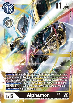 Alphamon (BT6-111) [Double Diamond] Foil - Deck Out Gaming