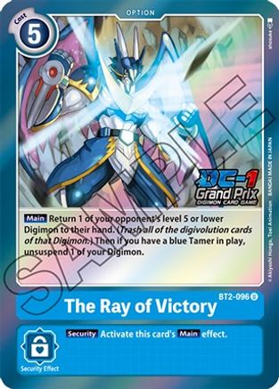 The Ray of Victory (DC-1 Grand Prix) (BT2-096) [Release Special Booster] Foil - Deck Out Gaming