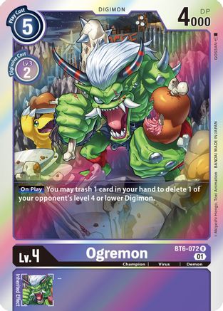 Ogremon (BT6-072) [Double Diamond] Foil - Deck Out Gaming