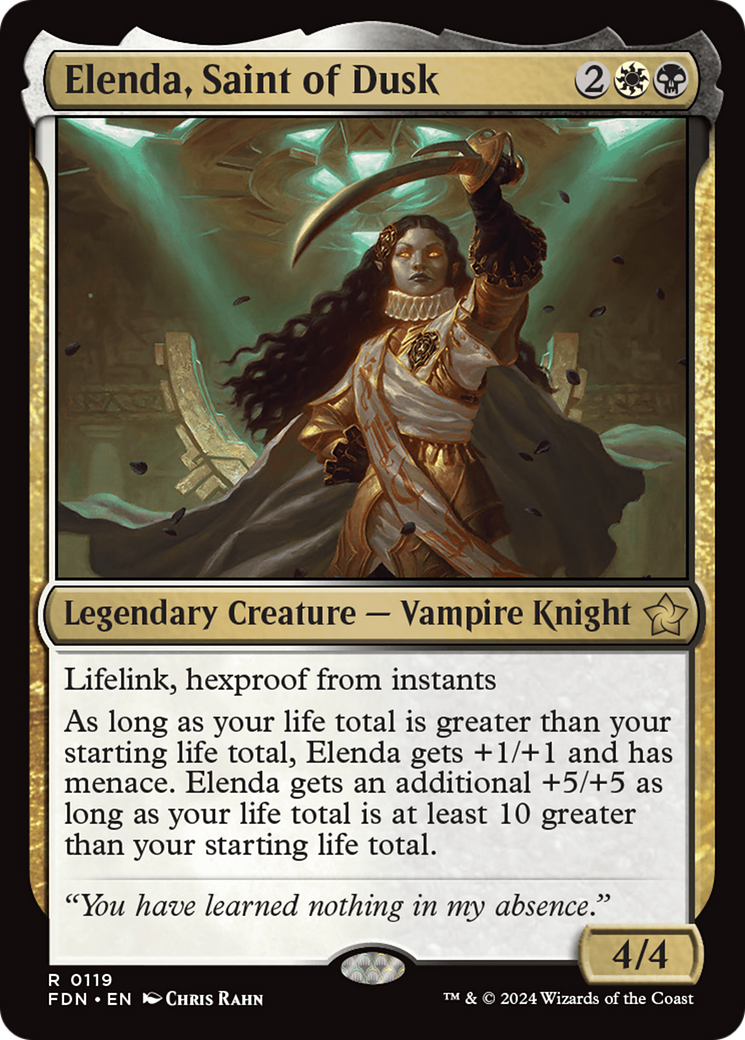Elenda, Saint of Dusk (119) [Foundations] - Deck Out Gaming