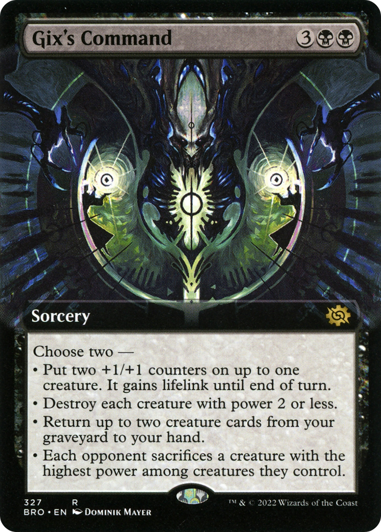 Gix's Command (Extended Art) (327) [The Brothers' War] foil - Deck Out Gaming