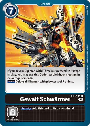 Gewalt Schwarmer (BT6-105) [Double Diamond] - Deck Out Gaming