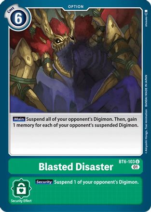 Blasted Disaster (BT6-103) [Double Diamond] - Deck Out Gaming