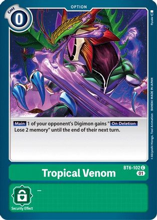 Tropical Venom (BT6-102) [Double Diamond] - Deck Out Gaming