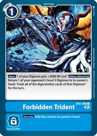 Forbidden Trident (BT6-096) [Double Diamond] - Deck Out Gaming