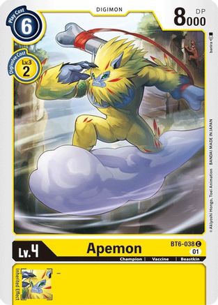 Apemon (BT6-038) [Double Diamond] - Deck Out Gaming