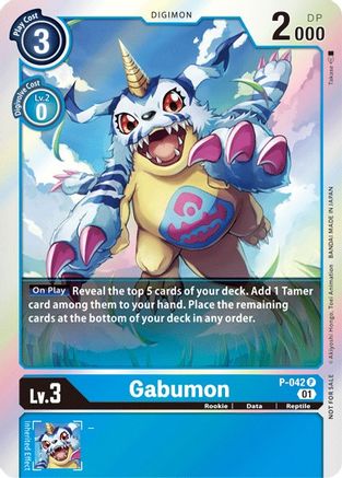 Gabumon (P-042) [Digimon Promotion Cards] Foil - Deck Out Gaming