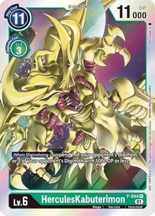 HerculesKabuterimon (P-044) [Digimon Promotion Cards] Foil - Deck Out Gaming