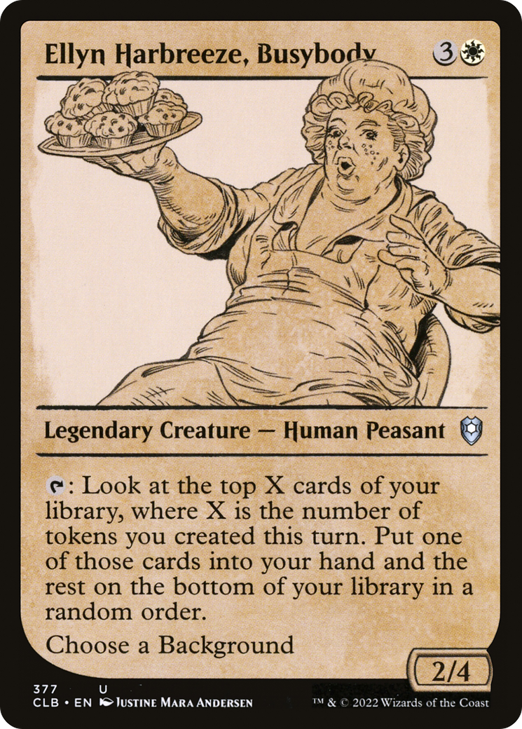 Ellyn Harbreeze, Busybody (Showcase) (377) [Commander Legends: Battle for Baldur's Gate] - Deck Out Gaming
