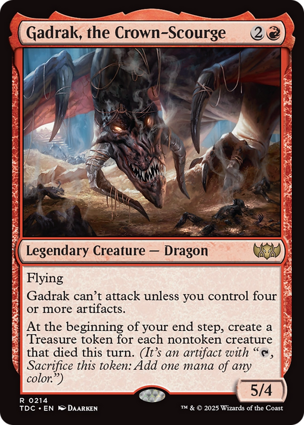 Gadrak, the Crown-Scourge (214) [Commander: Tarkir: Dragonstorm] - Deck Out Gaming