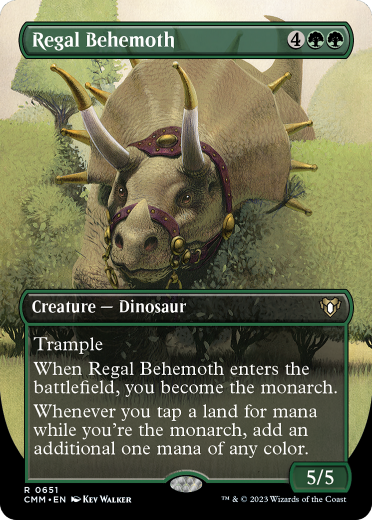 Regal Behemoth (Borderless) (651) [Commander Masters] - Deck Out Gaming