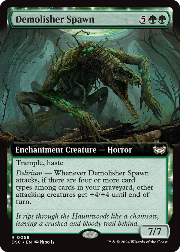 Demolisher Spawn (Extended Art) (59) [Duskmourn: House of Horror Commander] - Deck Out Gaming