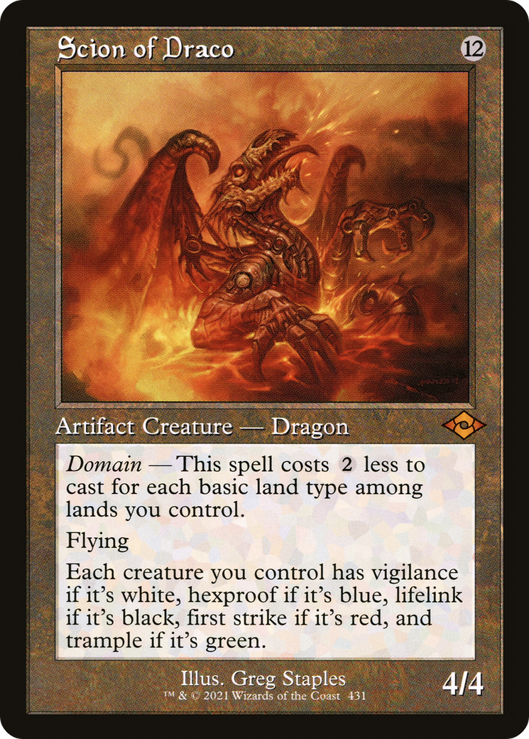 Scion of Draco (Retro Frame) (431) [Modern Horizons 2] foil - Deck Out Gaming