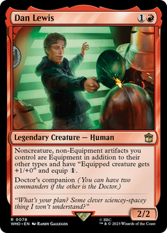 Dan Lewis (78) [Doctor Who] foil - Deck Out Gaming