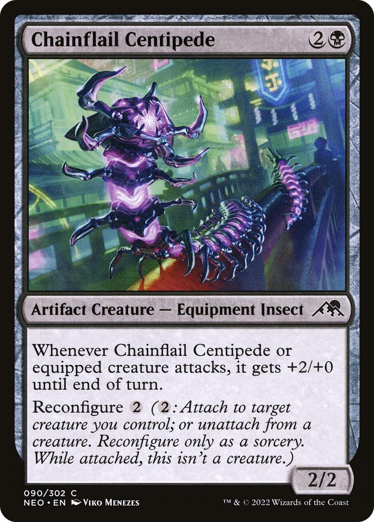 Chainflail Centipede (90) [Kamigawa: Neon Dynasty] - Deck Out Gaming