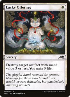 Lucky Offering (27) [Kamigawa: Neon Dynasty] - Deck Out Gaming