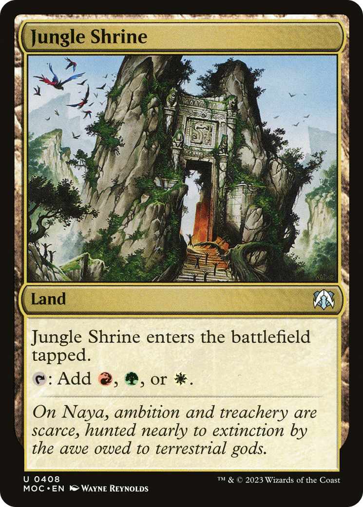 Jungle Shrine (408) [March of the Machine Commander] - Deck Out Gaming