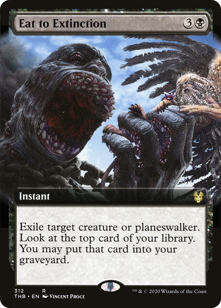 Eat to Extinction (Extended Art) (312) [Theros Beyond Death] foil - Deck Out Gaming