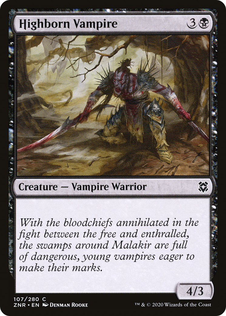 Highborn Vampire (107) [Zendikar Rising] foil - Deck Out Gaming