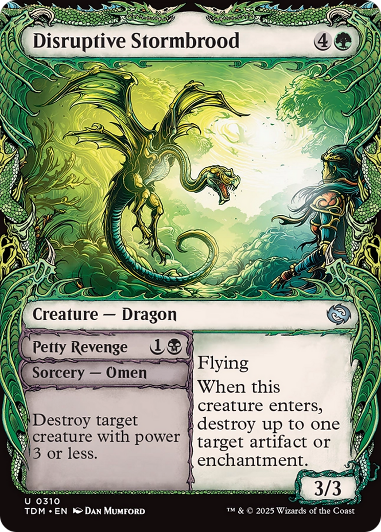 Disruptive Stormbrood (Showcase) (310) [Tarkir: Dragonstorm] foil - Deck Out Gaming