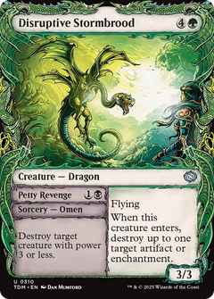 Disruptive Stormbrood (Showcase) (310) [Tarkir: Dragonstorm] foil - Deck Out Gaming