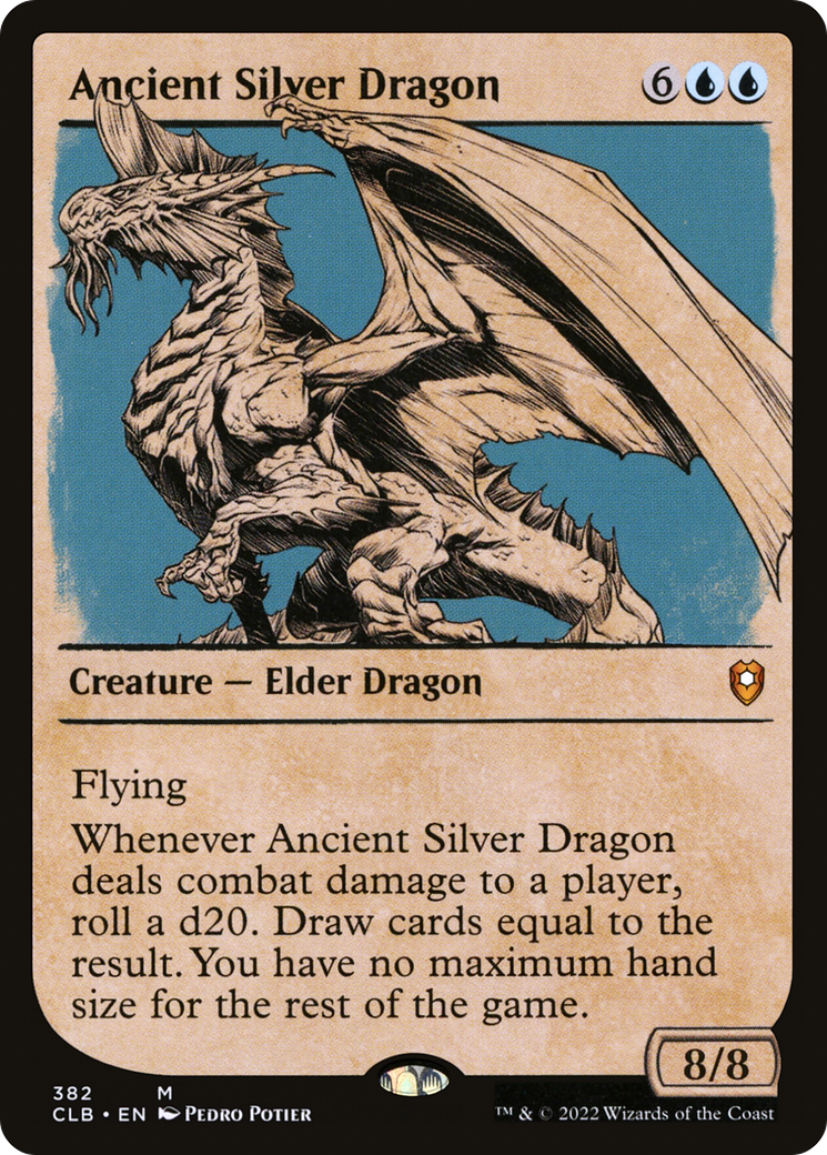 Ancient Silver Dragon (Showcase) (382) [Commander Legends: Battle for Baldur's Gate] - Deck Out Gaming