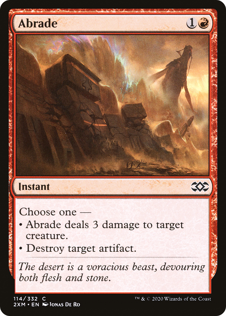 Abrade (114) [Double Masters] foil - Deck Out Gaming