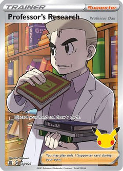 Professor's Research (Full Art) (24) [Celebrations] Holofoil - Deck Out Gaming