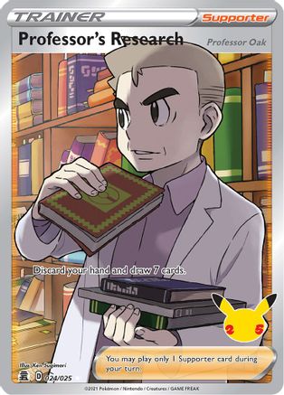 Professor's Research (Full Art) (24) [Celebrations] Holofoil - Deck Out Gaming