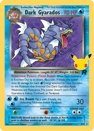 Dark Gyarados (8) [Celebrations: Classic Collection] Holofoil - Deck Out Gaming