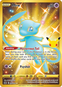 Mew (Secret) (25) [Celebrations] Holofoil - Deck Out Gaming