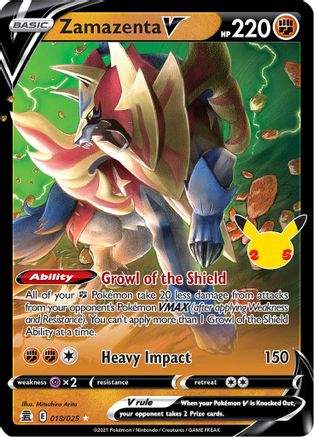 Zamazenta V (018/025) [Celebrations: 25th Anniversary] - Deck Out Gaming