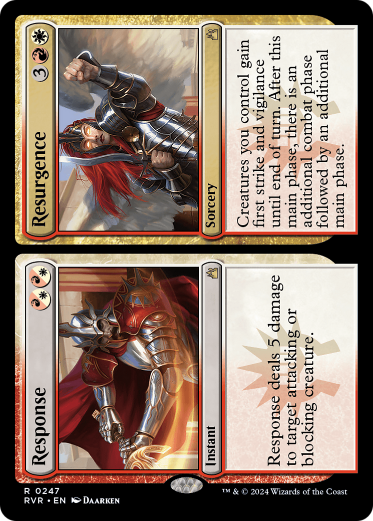 Response // Resurgence (247) [Ravnica Remastered] foil - Deck Out Gaming