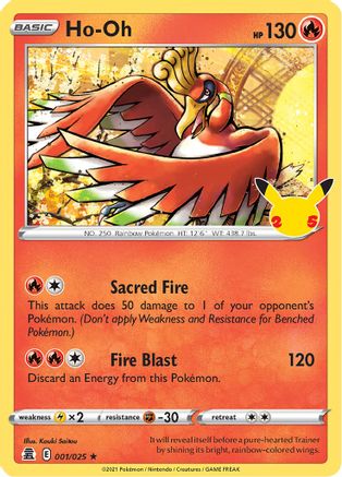 Ho-Oh (1) [Celebrations] Holofoil - Deck Out Gaming