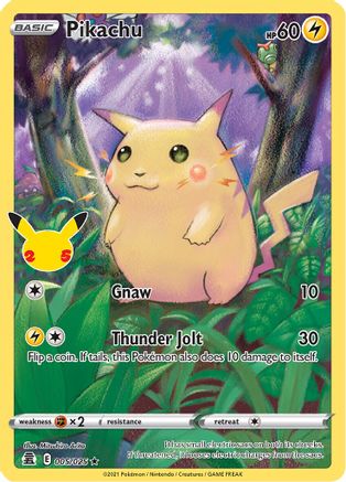 Pikachu (5) [Celebrations] Holofoil - Deck Out Gaming