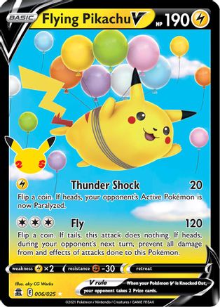 Flying Pikachu V (006/025) [Celebrations: 25th Anniversary] - Deck Out Gaming