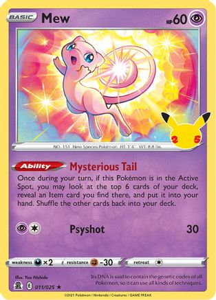 Mew (011/025) [Celebrations: 25th Anniversary] - Deck Out Gaming