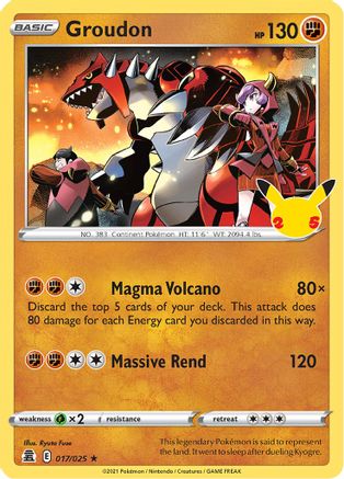 Groudon (017/025) [Celebrations: 25th Anniversary] - Deck Out Gaming
