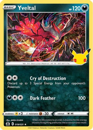 Yveltal (019/025) [Celebrations: 25th Anniversary] - Deck Out Gaming