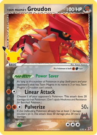 Team Magma's Groudon (9) [Celebrations: Classic Collection] Holofoil - Deck Out Gaming