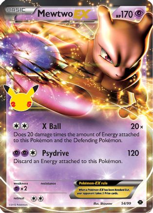 Mewtwo EX (54) [Celebrations: Classic Collection] Holofoil - Deck Out Gaming