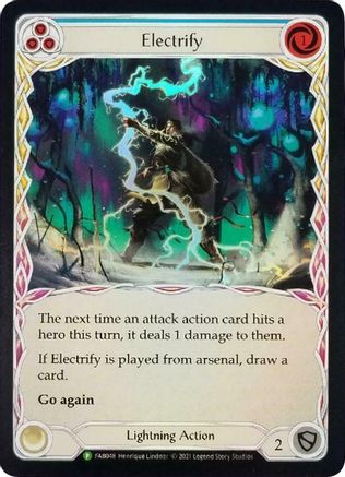 Electrify - FAB048 (FAB048) [Flesh and Blood: Promo Cards] Rainbow Foil - Deck Out Gaming