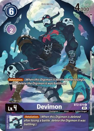 Devimon (1-Year Anniversary Box Topper) (BT2-074) [Release Special Booster] Foil - Deck Out Gaming